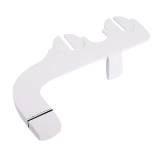 Bideu pentru vasul de wc, Adsinio, non-electric, apa calda sau rece, presiune ajustabila, alb