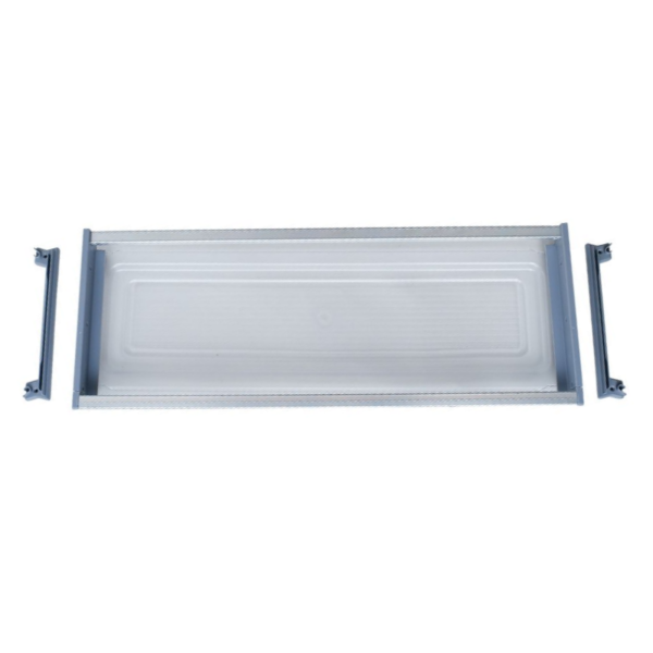 Scurgator Vase din Inox cu 2 Rafturi, Pentru Dulap cu Dimensiune Exterioara de 800mm, Tavita de Plastic, Inox - imagine 6
